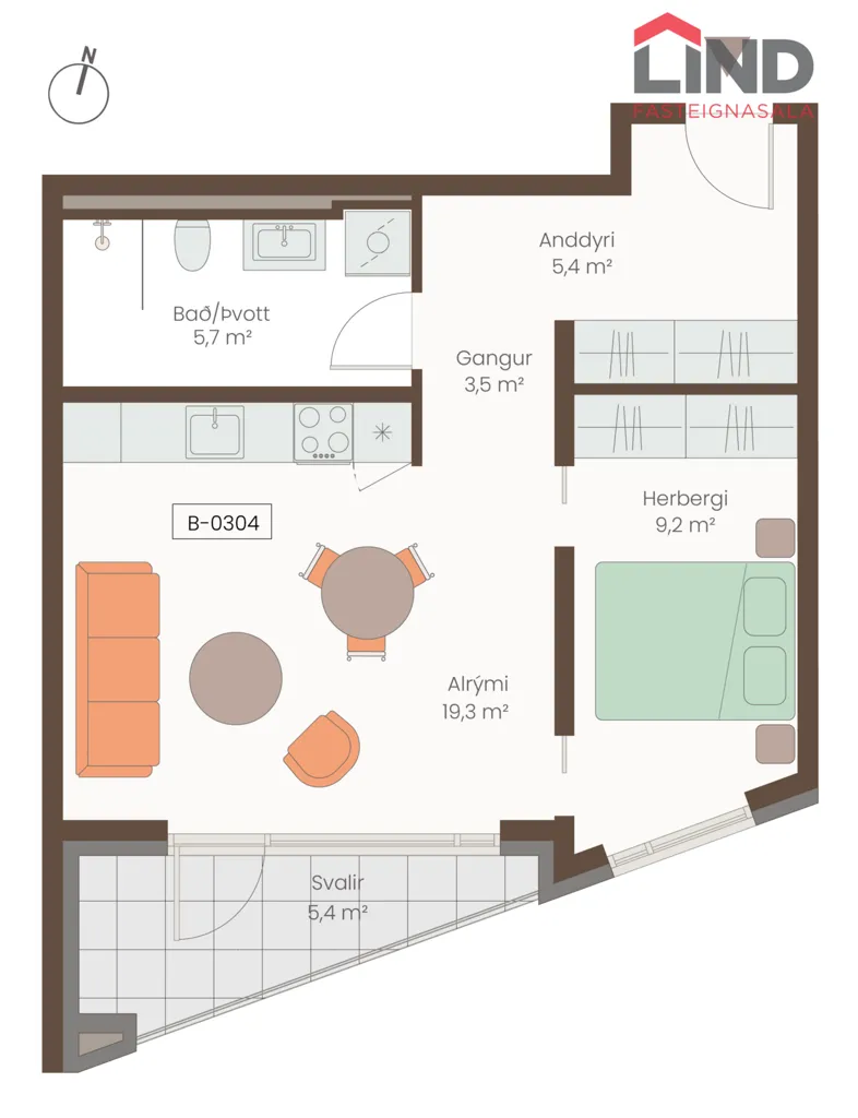 Plaan - Apartment with Sea View in Reykjavik