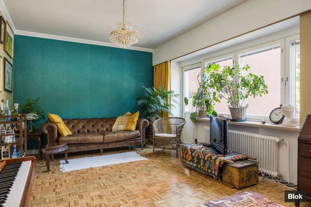 Séjour - Renovated Apartment with Balcony in Ruskeasuo