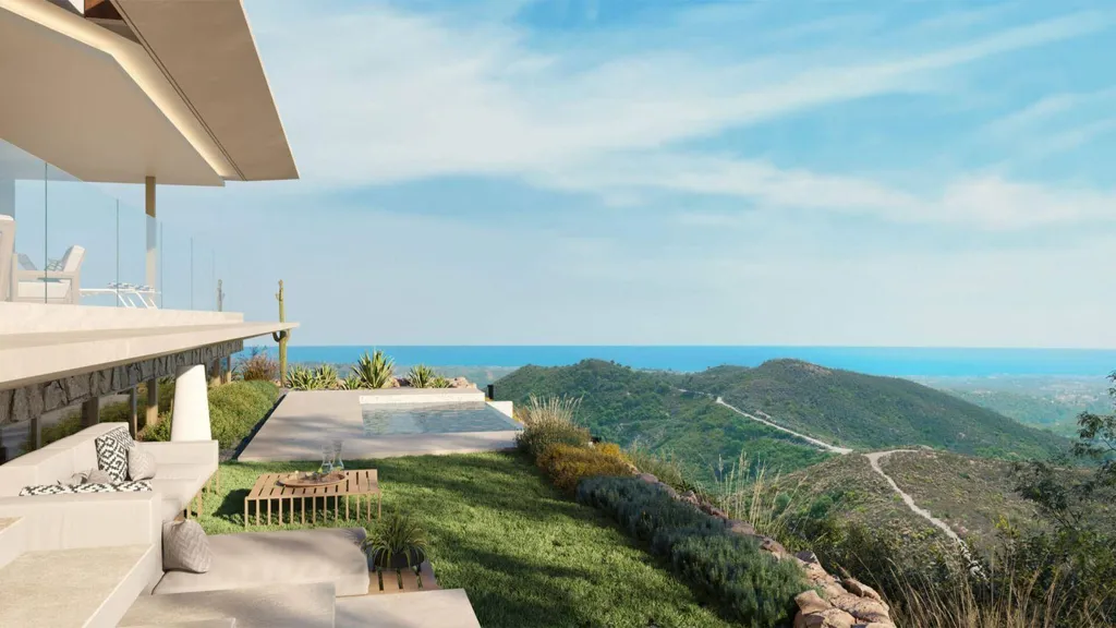 Terrasse - Penthouse with Sea Views in La Zagaleta