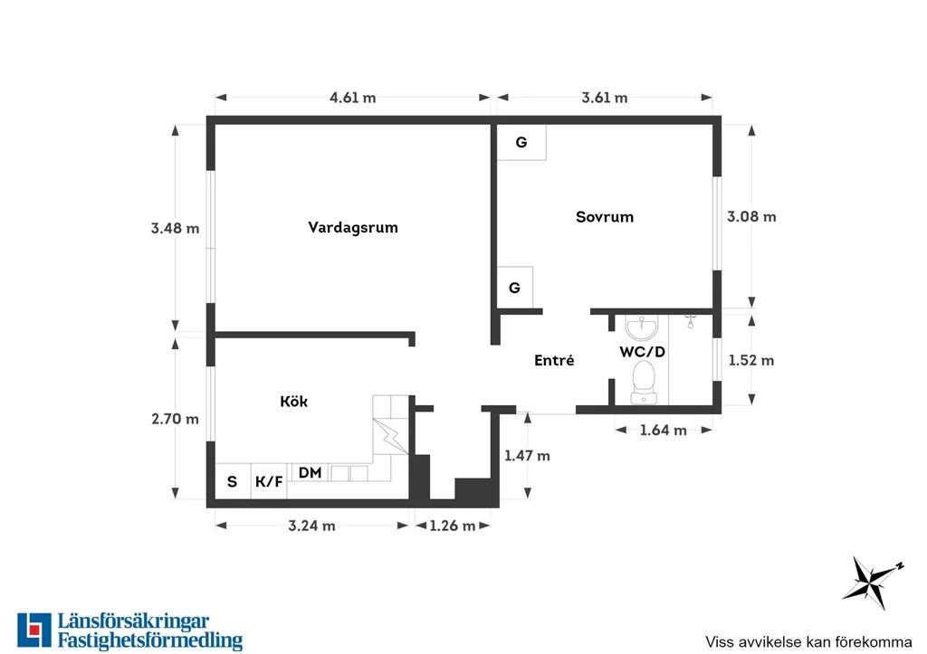 Plan - Modern Flat with Central Location in Göteborg