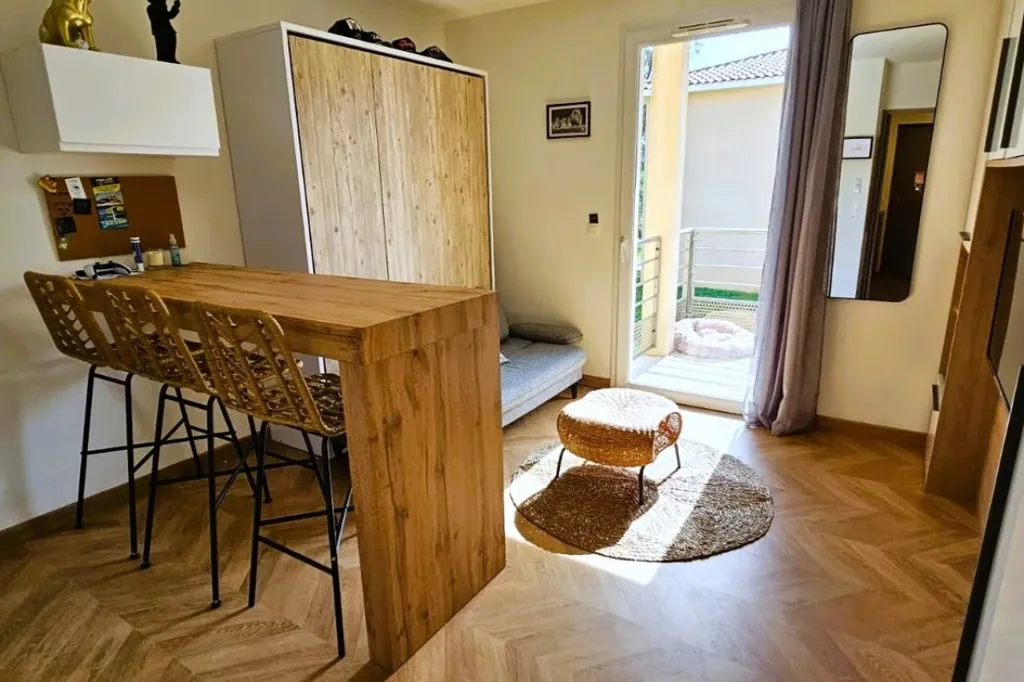 Köök - Studio with Balcony in La Londe-les-Maures