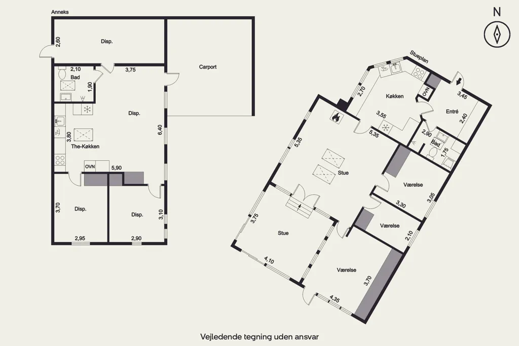 Plaan - Renovated Villa with Garden in Gilleleje