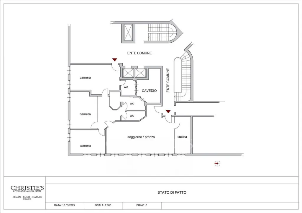 Floor Plan - Luxury Penthouse with Rooftop Terrace in Milan
