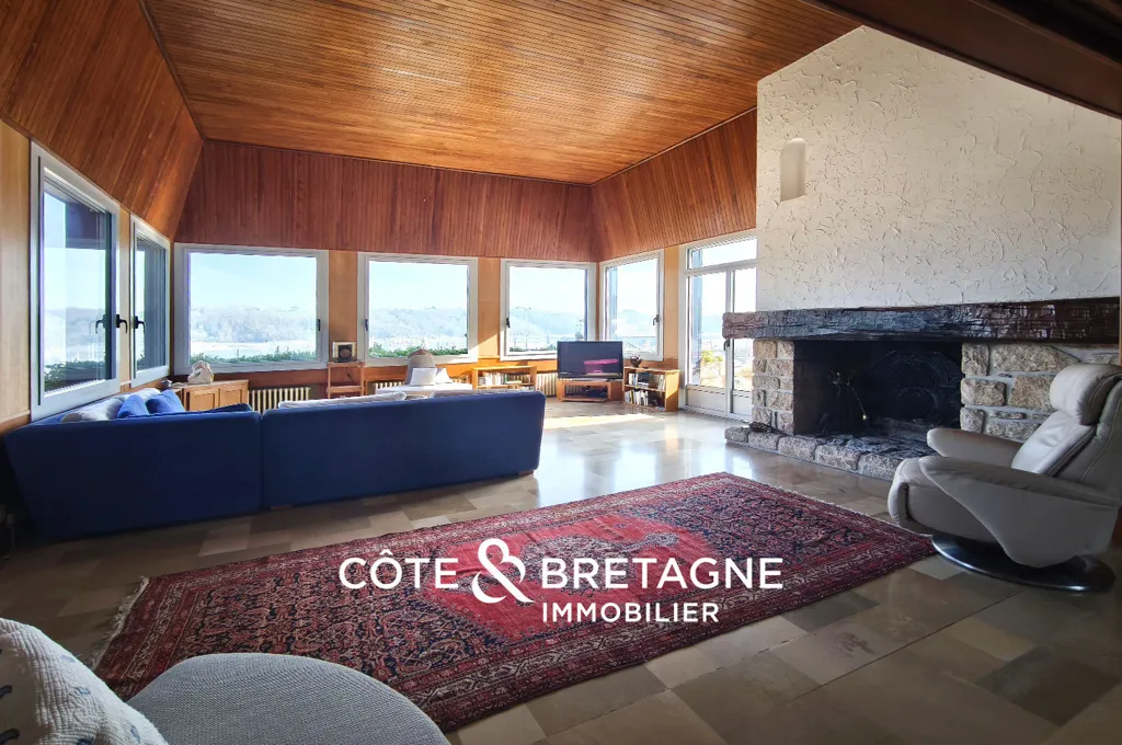 Séjour - Maison avec Vue Panoramique sur l'Estuaire du Trieux à Lézardrieux