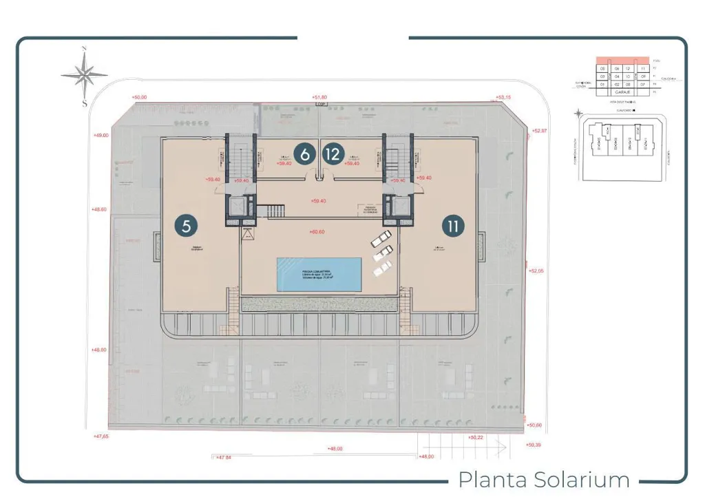 Floor Plan - Modern Apartment with Rooftop Pool in Benijófar