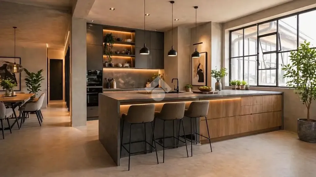 Cuisine - Panoramic Apartment with Terrace in Bussolengo
