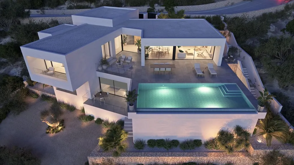 Piscine - Contemporary Villa with Sea View in Benitachell