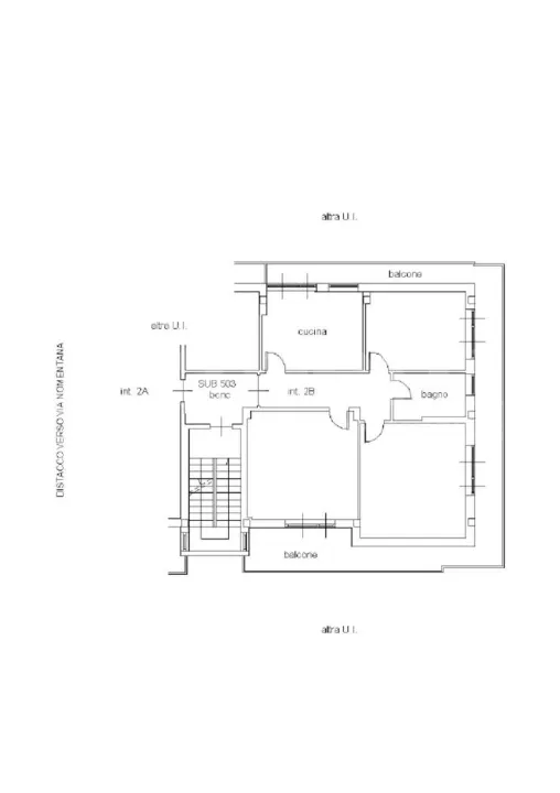 Plaan - Trilocale with Perimeter Balcony in Tor Lupara