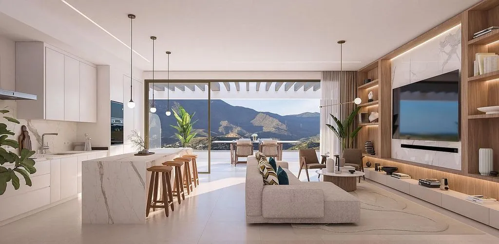 Séjour - Penthouse with Pool in Estepona