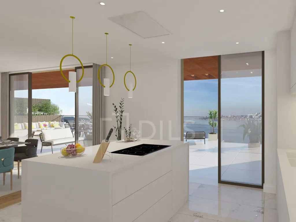 Cuisine - T3 Apartment with River View in Vila Nova de Gaia