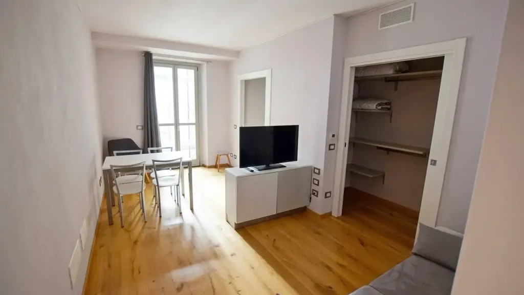 Living Room - Studio Apartment with Balcony in Mondovì