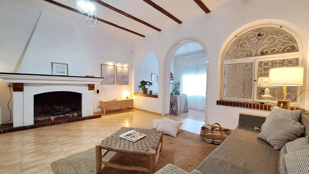 Salón - Villa con vistas al mar en Premià de Mar