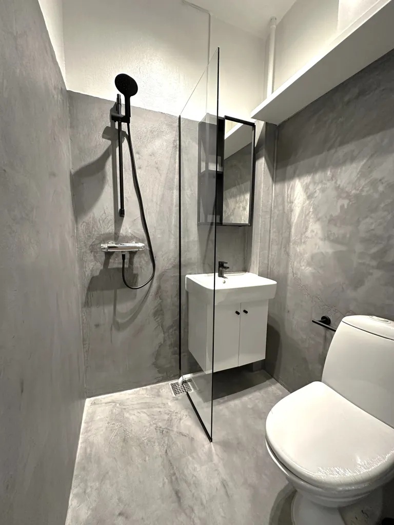 Salles de bain - Apartment with Renovated Kitchen in Aalborg