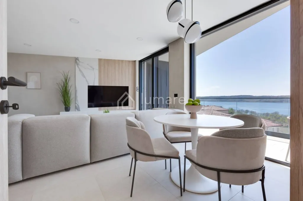Sala da pranzo - Luxury Apartment with Sea View in Ražanac
