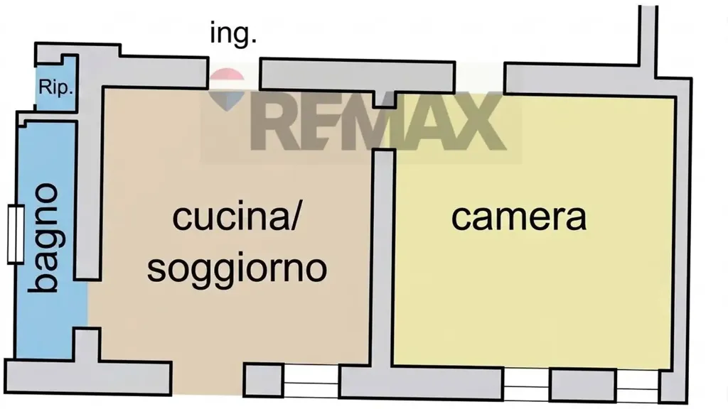 Floor Plan - Ground Floor Apartment to Renovate in Cairate