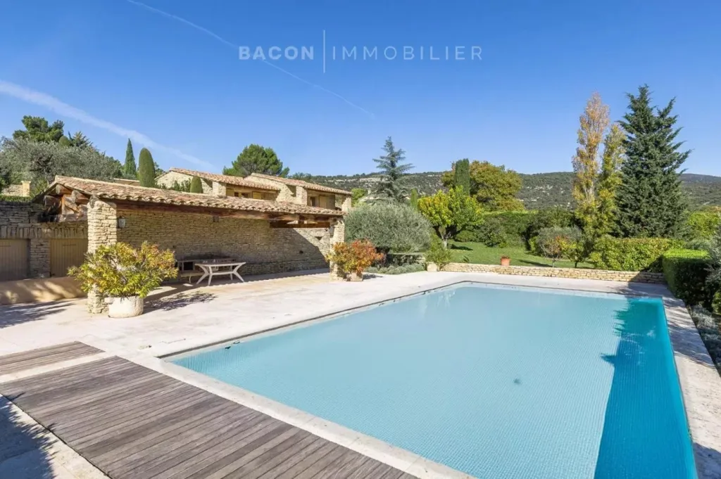 Piscine - Propriété avec Vue et Piscine près de Saint-Saturnin-lès-Apt