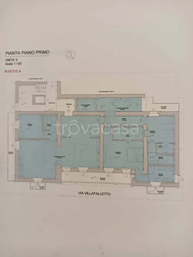 Plan - New Apartment with Balcony in Saluzzo