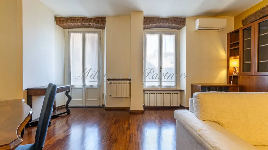 Séjour - Bilocale with Balcony in Bergamo