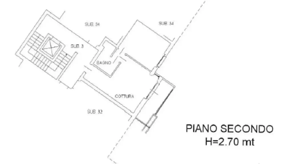 Planimetria - Modern Apartment with Balcony in Calcinate