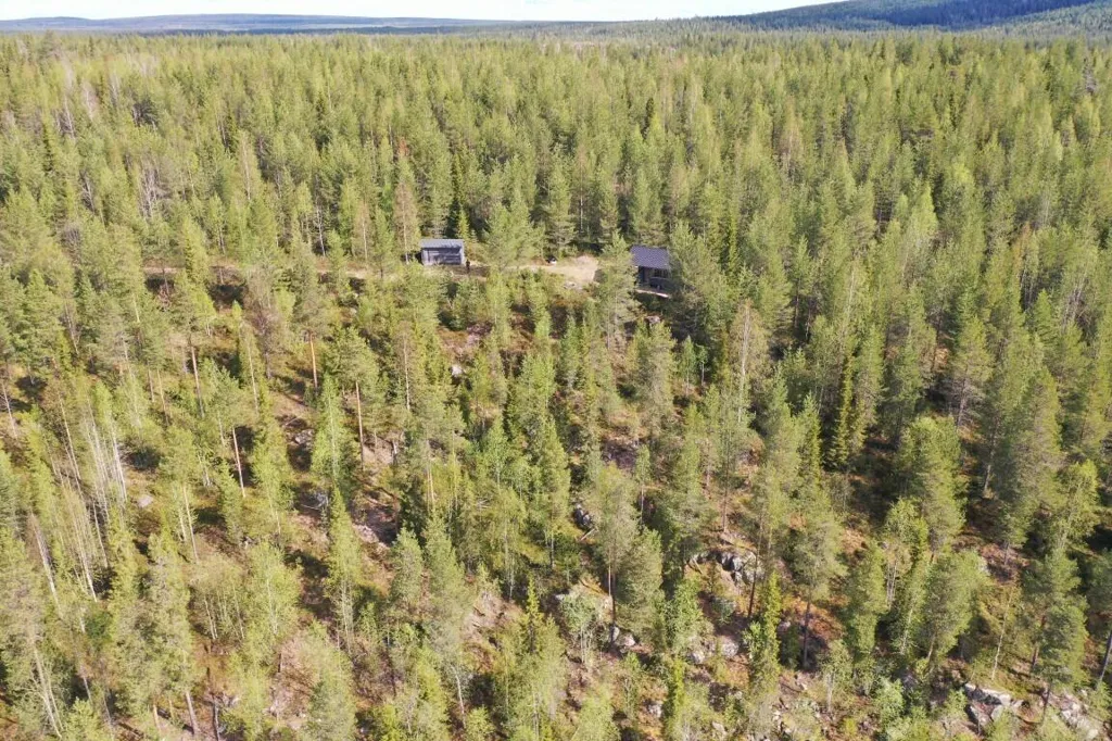Vue aérienne - Cottage with Lake View in Kuusamo