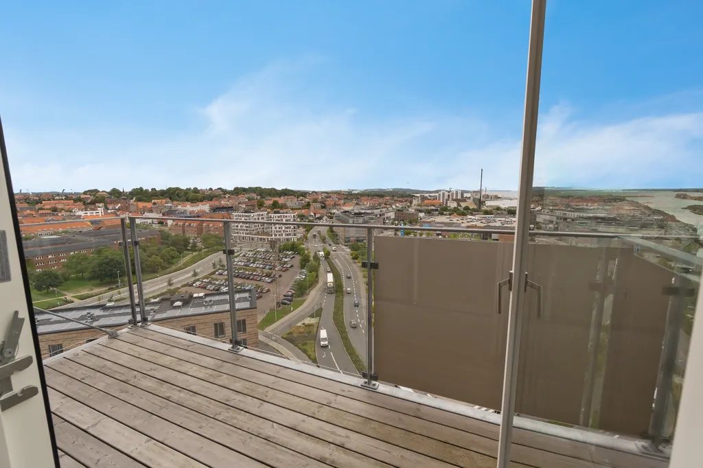 Balcon - Luxury Apartment with Panoramic Views in Horsens