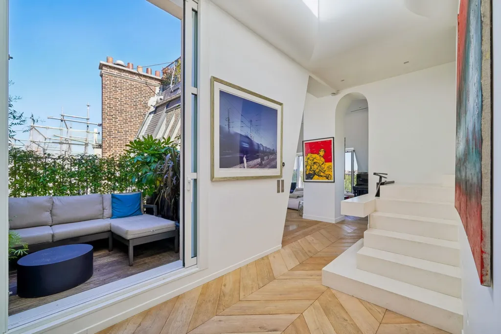 Séjour - Appartement de Luxe avec Vue Tour Eiffel à Paris 16