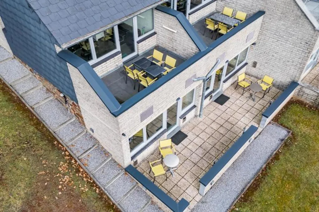 Vue aérienne - Duplex et Studio dans Domaine de Villégiature à Malmedy