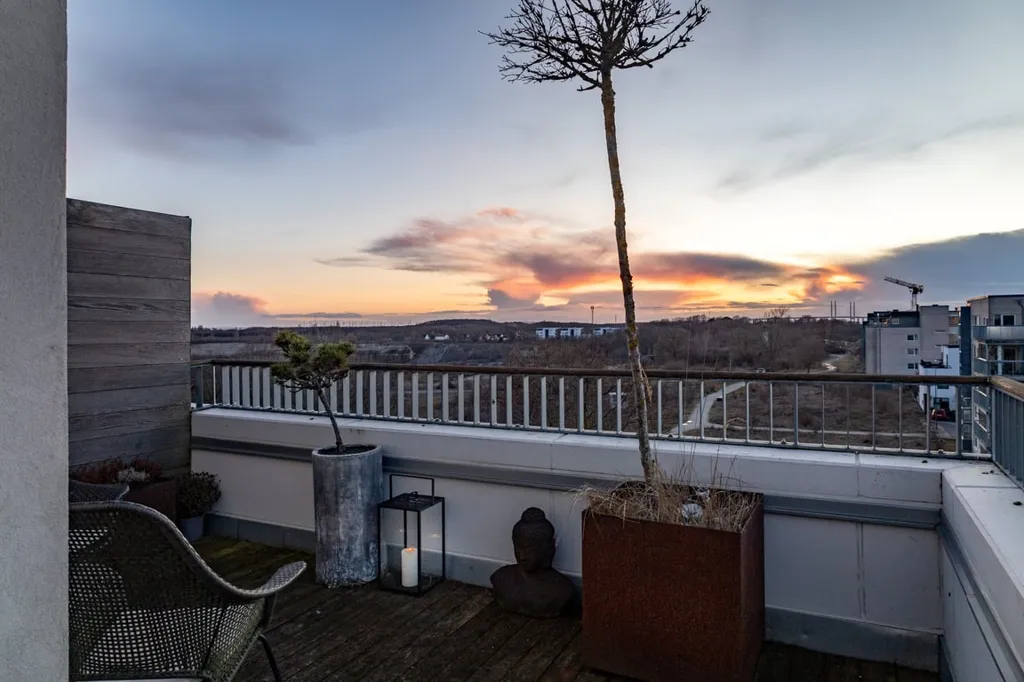Terrasse - Modern Two-Bedroom Flat with Dual Terraces in Malmö