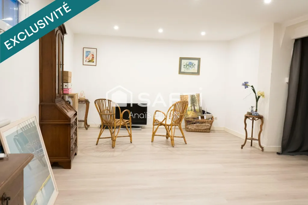 Séjour - Appartement Atypique Rénové au Faubourg d'Isle