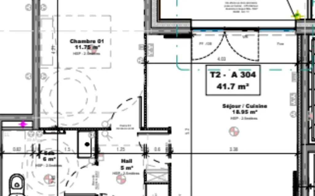 Plan - Appartement neuf avec balcon à Hazebrouck