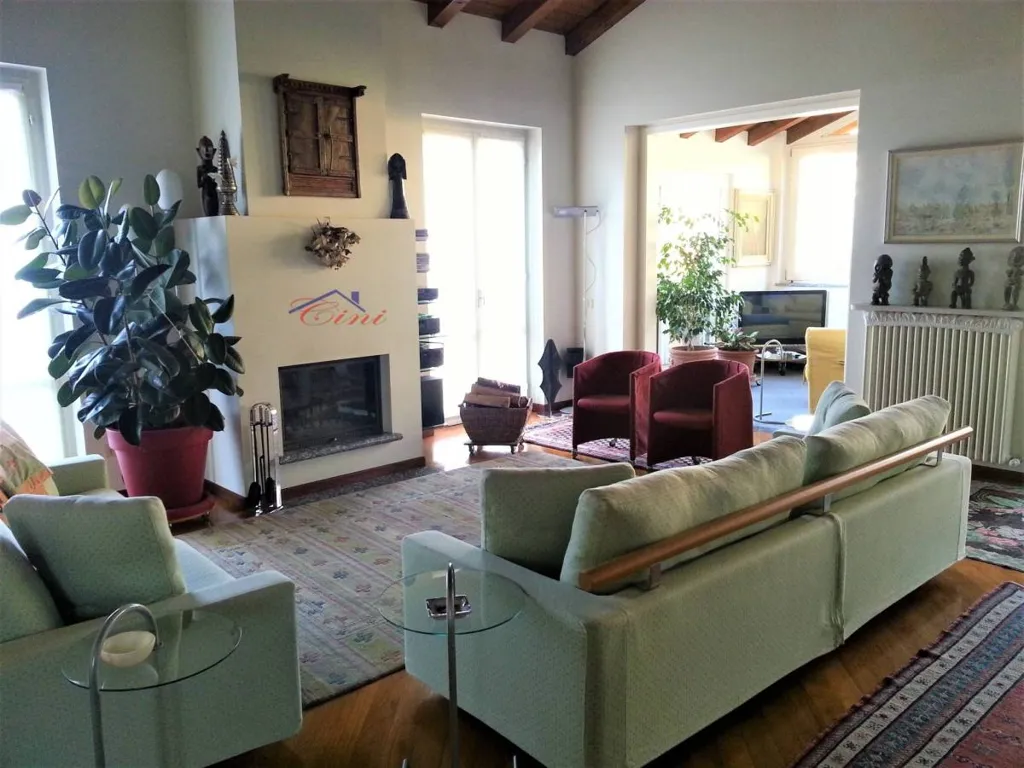 Séjour - Penthouse with Lake View in Abbadia Lariana