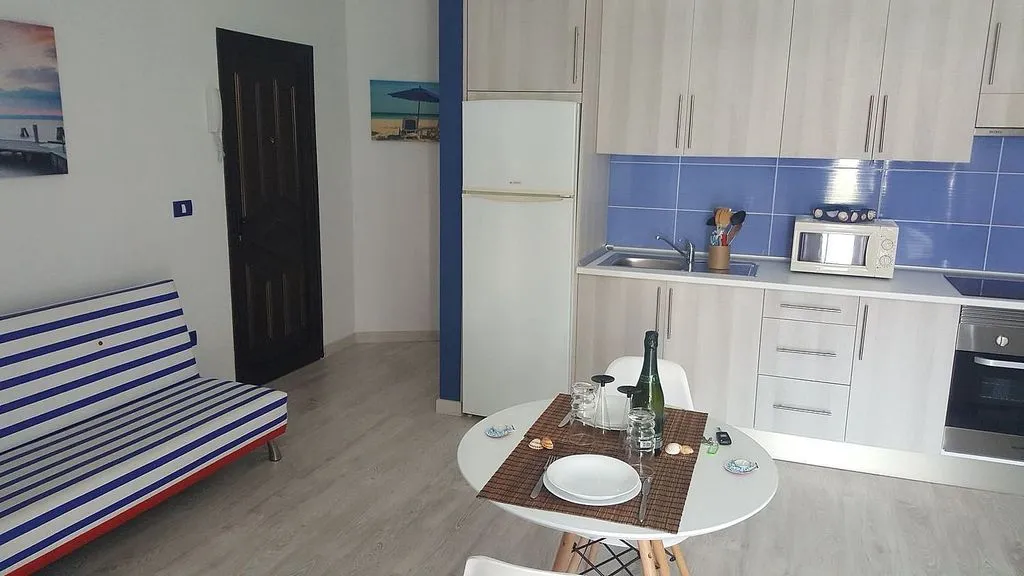 Köök - Seaside Studio with Terrace in El Coronel