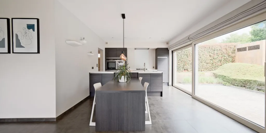 Salle à manger - Villa moderne avec terrasse à Sterrebeek