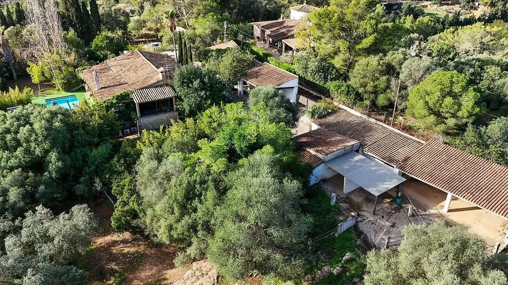 Vista aerea - Rustic Finca with Mountain Views in Inca