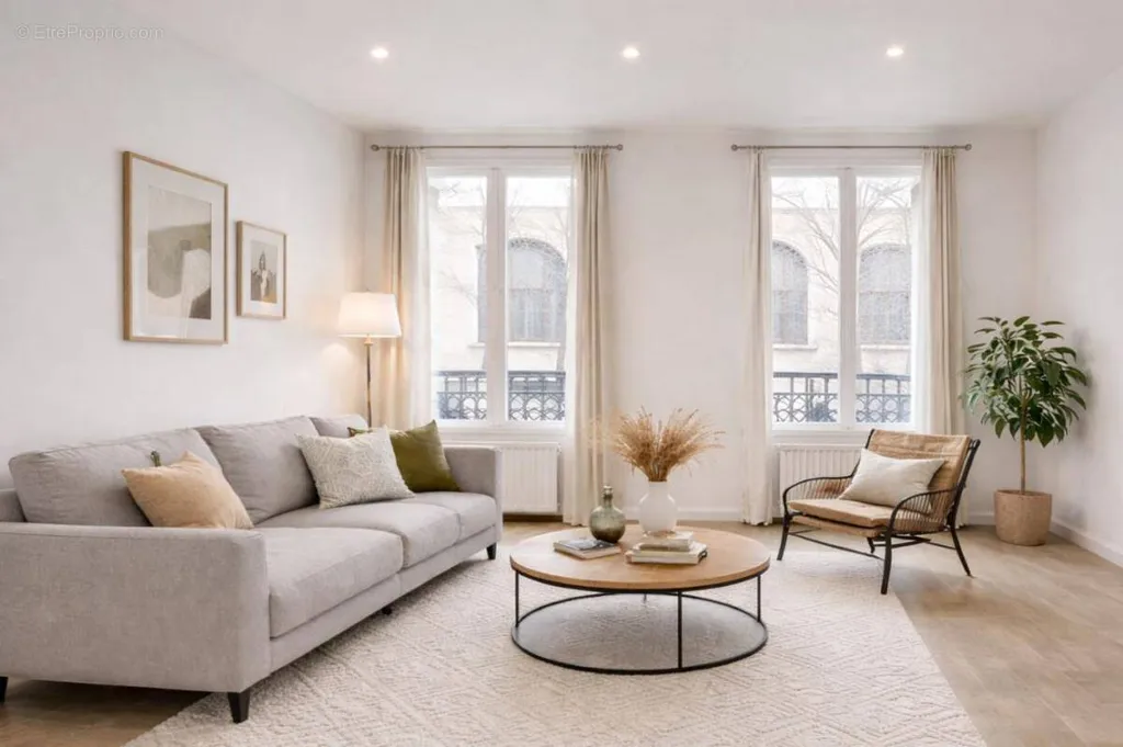 Séjour - Appartement T2 avec Cour à Nogent-sur-Marne