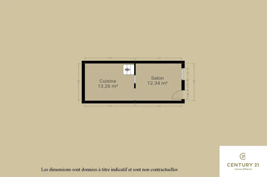 Plaan - 1-Bedroom House for Renovation in Wandre