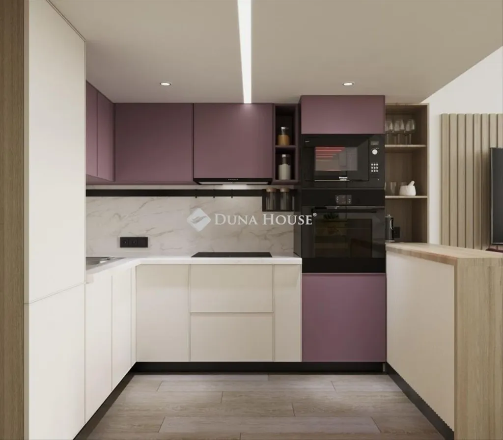 Cucina - Modernised Apartment with Balcony in Budapest XIII