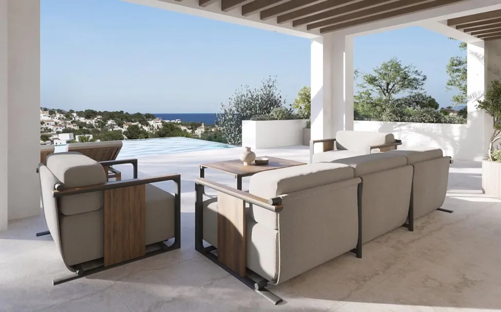 Terrasse - Ibiza-Style Villa with Sea View in Benissa