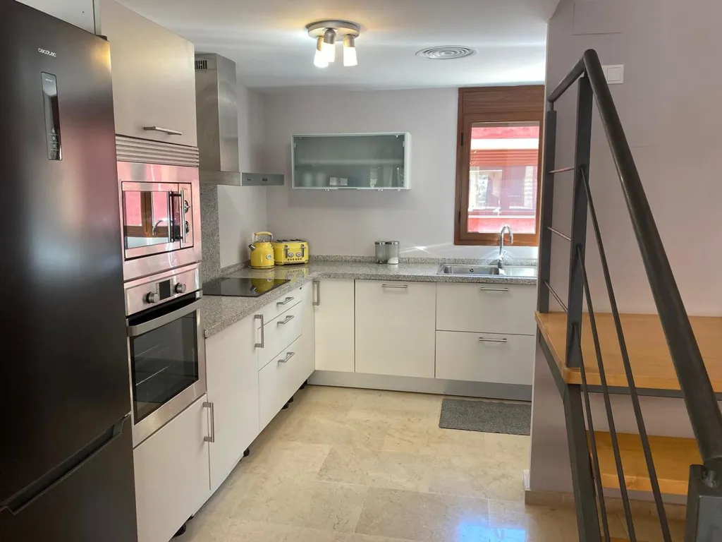 Cucina - Duplex Apartment with Pool in La Fustera, Benissa