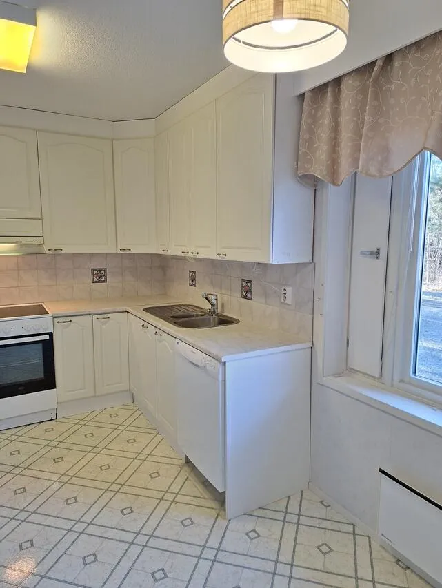 Cucina - Sauna-End Flat with Heat Pump in Vilppula