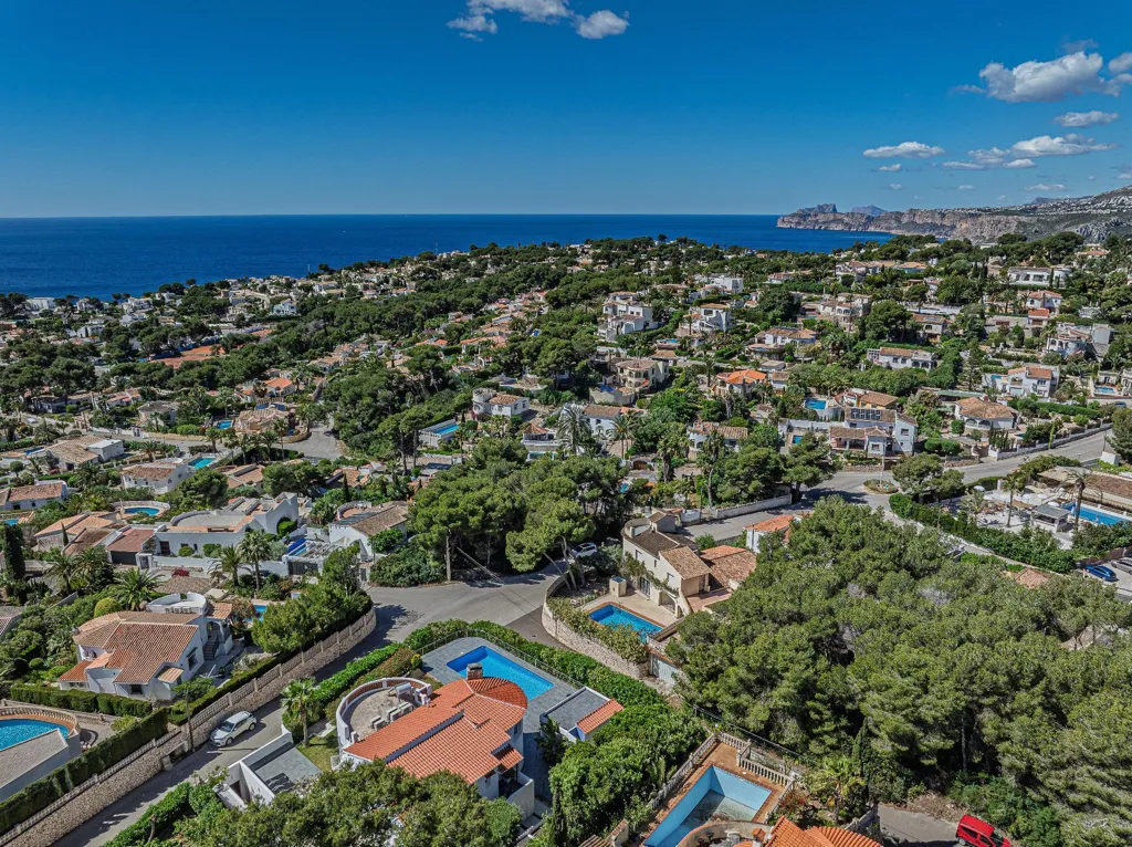 Vue aérienne - Chalet with Sea View and Pool in Cap Martí