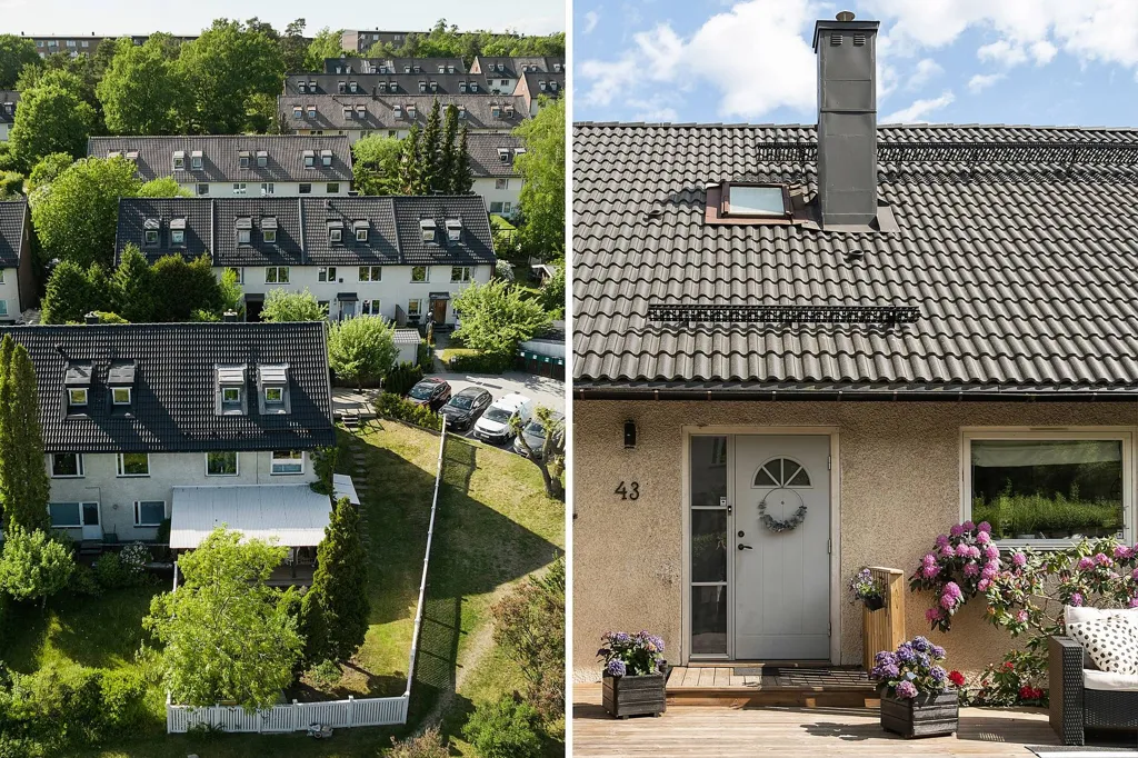 Õhuvaade - Renovated Terraced House with Corner Plot
