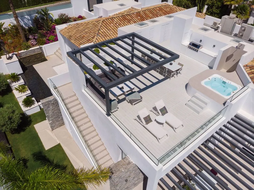 Aerial - Luxury Villa with Pool in Marbella