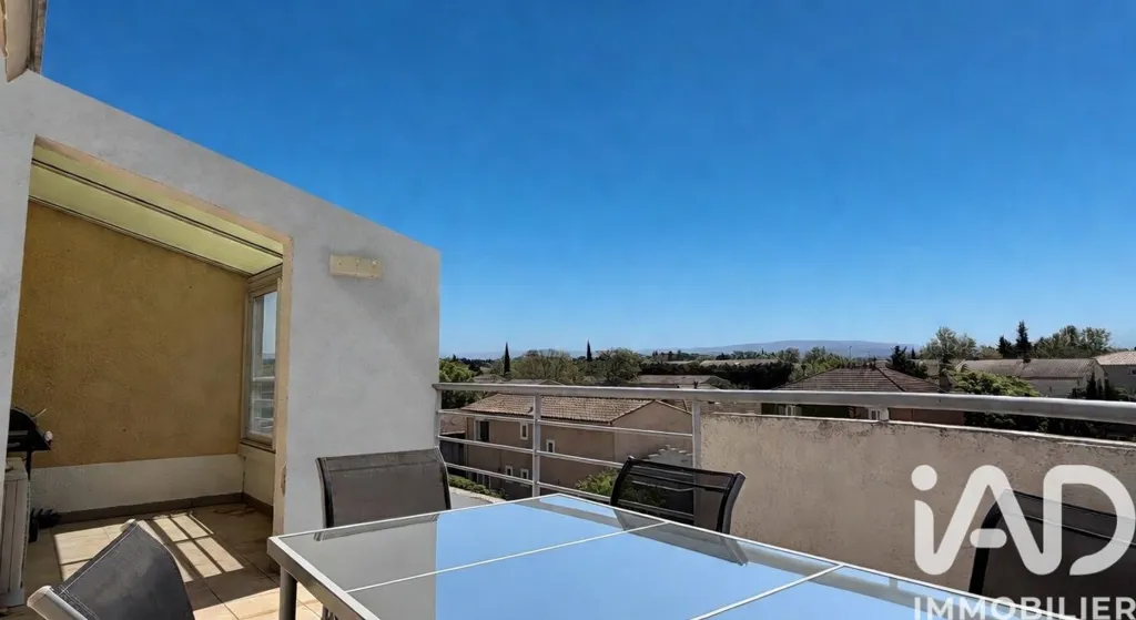Terrasse - Appartement avec Terrasse et Vue à Monteux