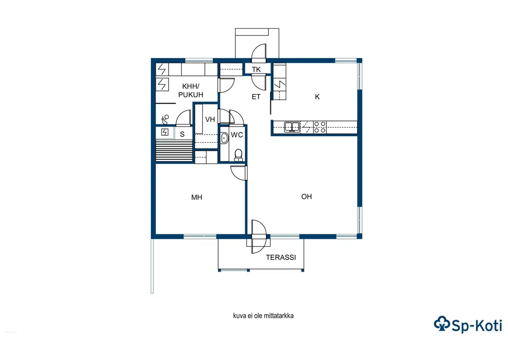 Plan - Spacious Duplex with Sauna in Kuorevesi