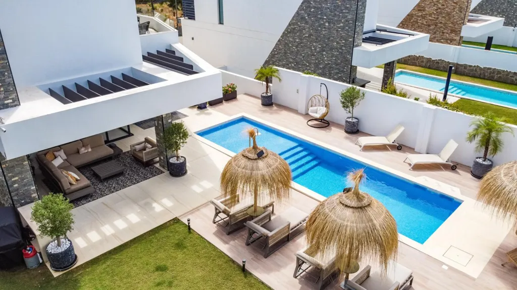 Vue aérienne - Luxury Villa with Private Pool in Marbella