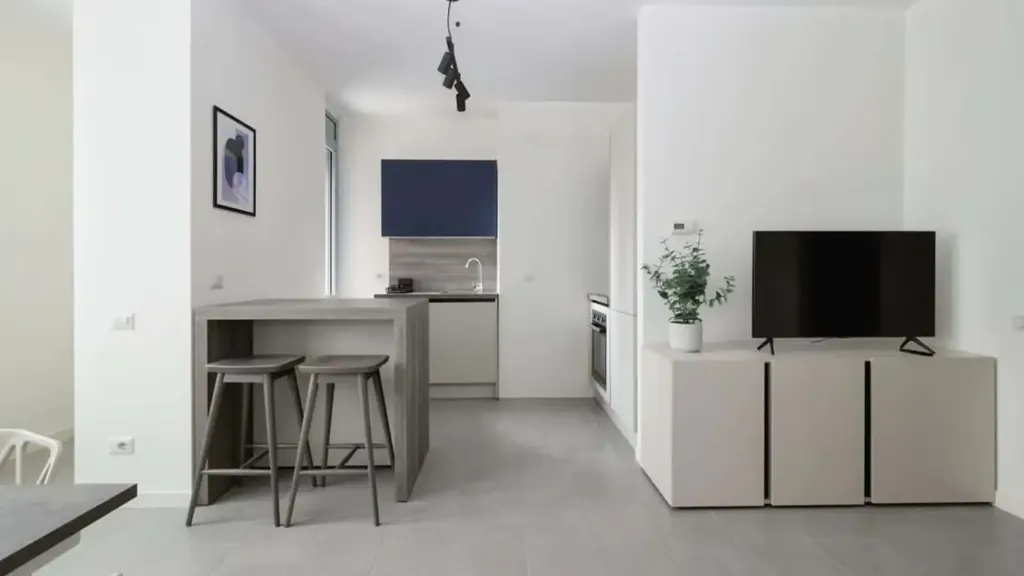 Cuisine - Armed Studio with Balcony in Milan