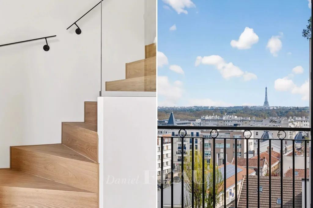 Balcon - Maison Contemporaine avec Vue Paris à Suresnes