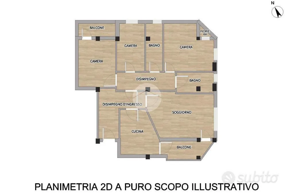 Plan - 4-Room Apartment with Private Parking in L'Aquila
