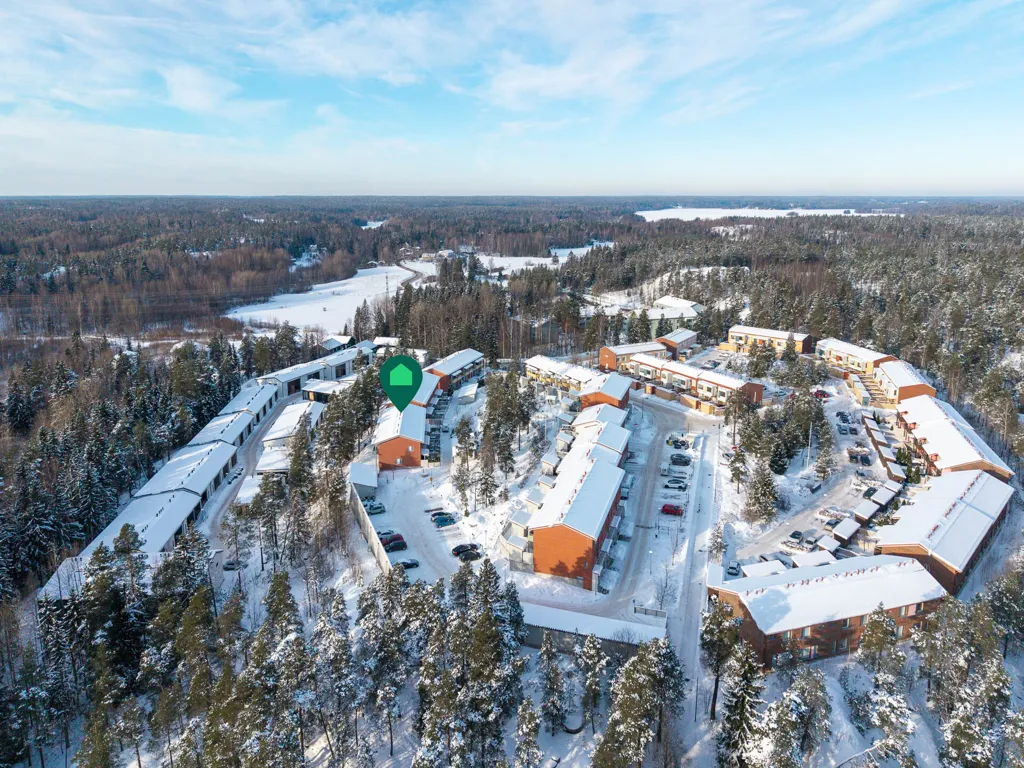 Vista aerea - Modern Flat with Private Yard in Espoo
